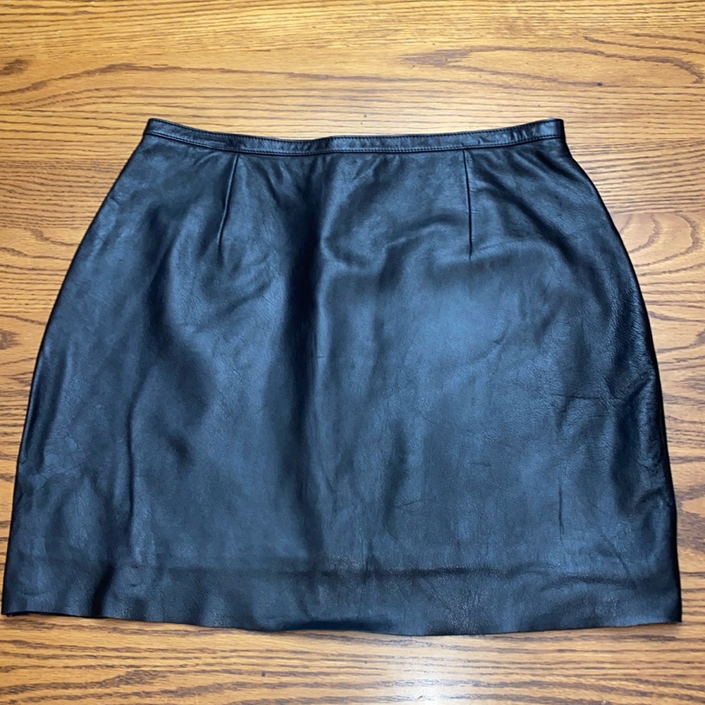 Black Wilson’s Leather "Pelle Studio" Mini Skirt